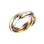 3-delige Ring met Gravering