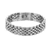 Schakelarmband RVS Verzilverd