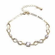 Enkelbandje Infinity Stras