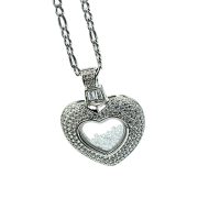 Halsketting “Silver Zirconia Heart”