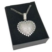 Halsketting “Silver Zirconia Heart”