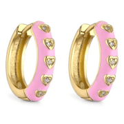 “Baby Pink Stras Hearts”