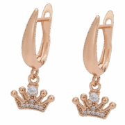 Vergulde Oorbellen “Crown”