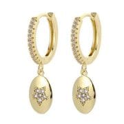 Oorhangers “Oval Star”