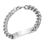 Schakelarmband Verzilverd