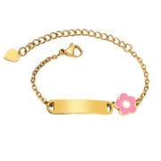 Kinderambandje Verguld met Gravering