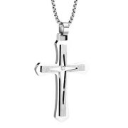 Halsketting “Steel Cross”