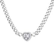 Halsketting “Zirconia Heart”