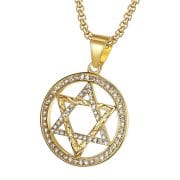 Halsketting “Zirconia Hexagram”