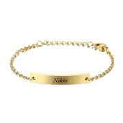 RVS Schakelarmband met gravering