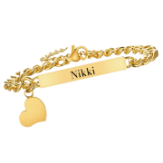 RVS Schakelarmband met gravering