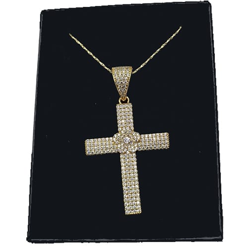 Halsketting "Bloemkruis"