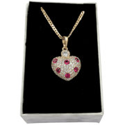 Halsketting “3D Zirconia Heart”