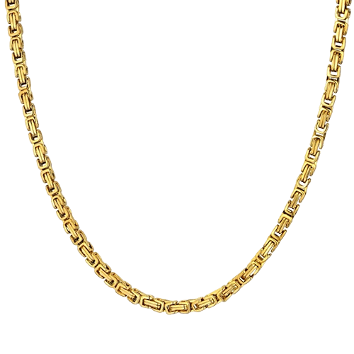 Halsketting Verguld Koningsschakel / Diverse maten - Afbeelding 2