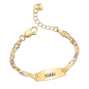 Kinderambandje Verguld met Gravering