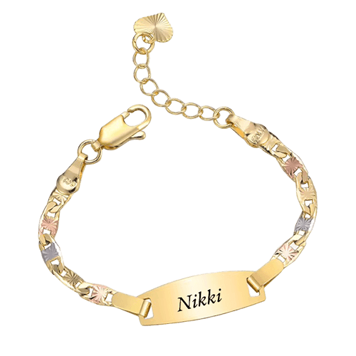 Kinderambandje Verguld met Gravering