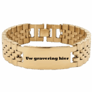 Graveerbare Schakelarmband Verguld