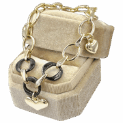 Vergulde schakelarmband “Amore”