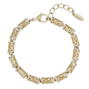 Vergulde armband “Cylindric Meander”