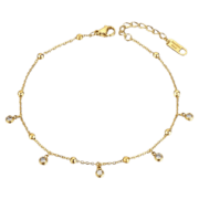 Enkebandje “Dangling Zirconia”