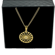 Halsketting “Gipsy Wheel Zirconia”