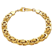 Koningsschakel Armband – Verguld RVS