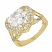 Vergulde Ring “Gala Glamour”