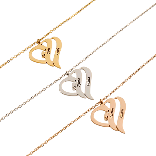 Halsketting "Two Hearts"