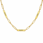 Tags Halsketting Paperclipschakel